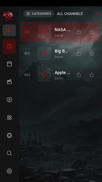 La misma aplicación en un teléfono Android
